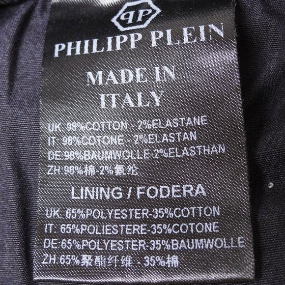 NWT 100% Auth Philipp Plein Boyfriend Cut Embellished Denim Jeans Size 30 Italy - Picture 11 of 12